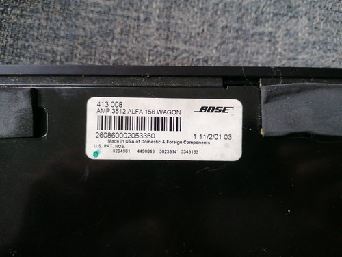 Bose amplifier alfa 156 - amplifier,